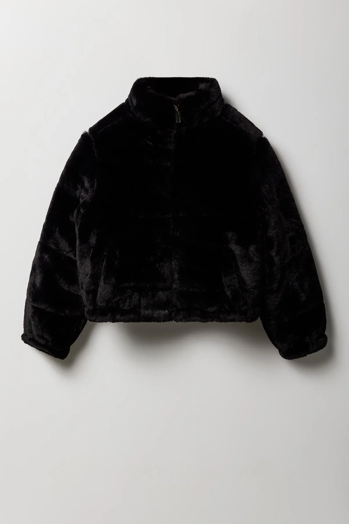 Girls Faux Fur Puffer Jacket sold by Urban Planet product image thumbnail 3