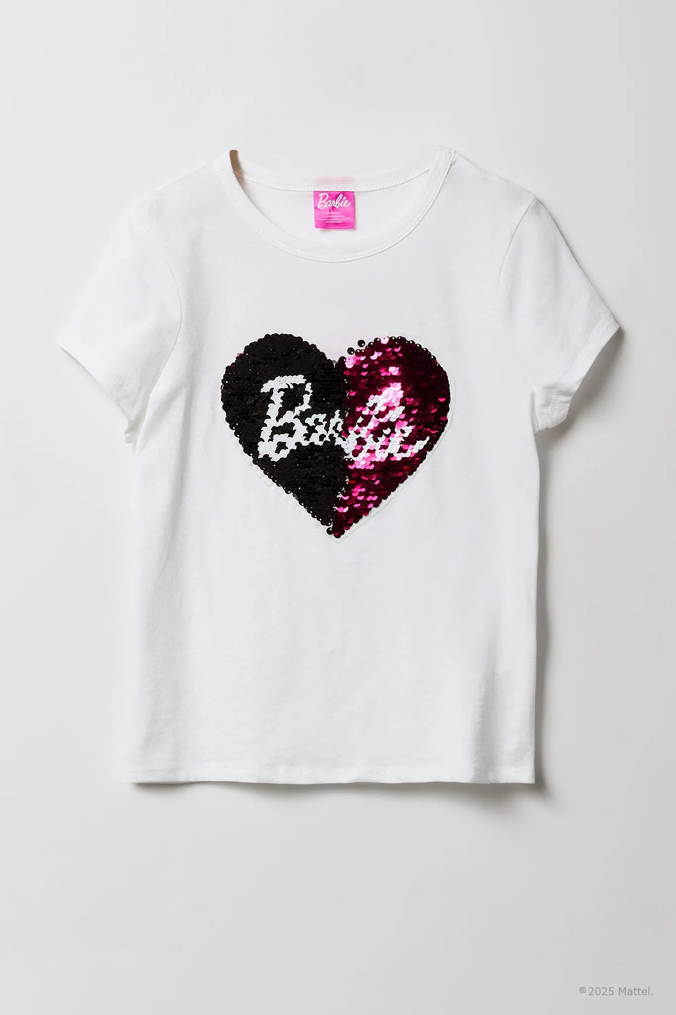 T-shirt à imprimé Barbie avec paillettes pour fille sold by Urban Planet product image thumbnail 2