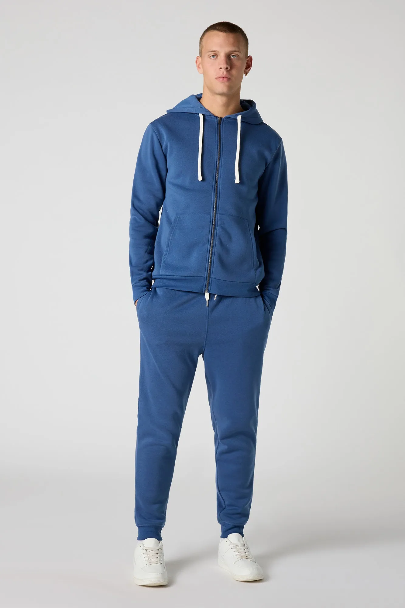 Fleece Zip-Up Hoodie sold by Urban Planet product image thumbnail 3