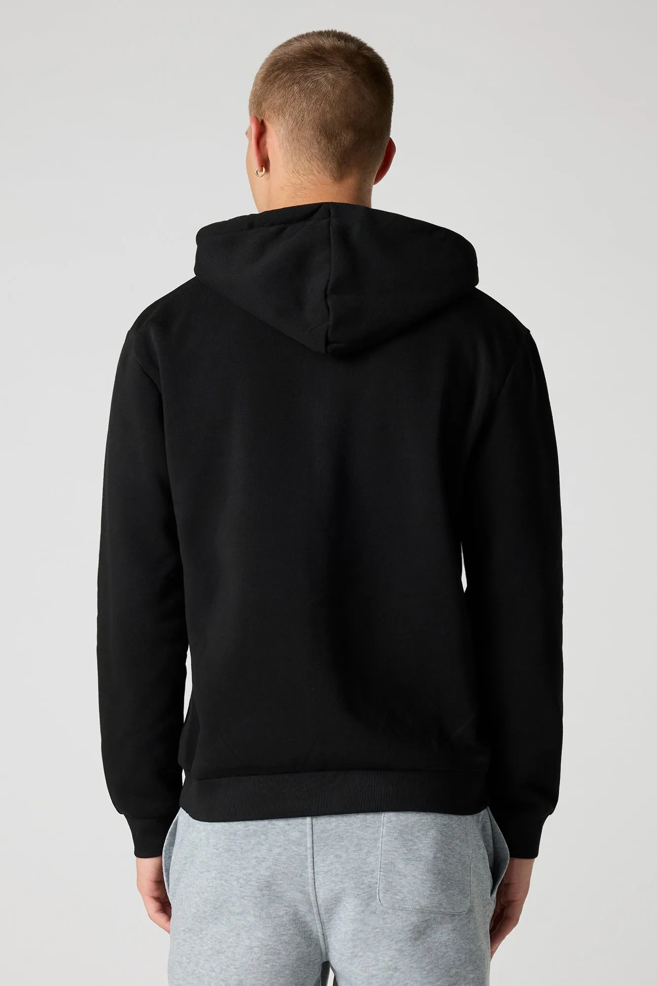 Fleece Zip-Up Hoodie sold by Urban Planet product image thumbnail 5