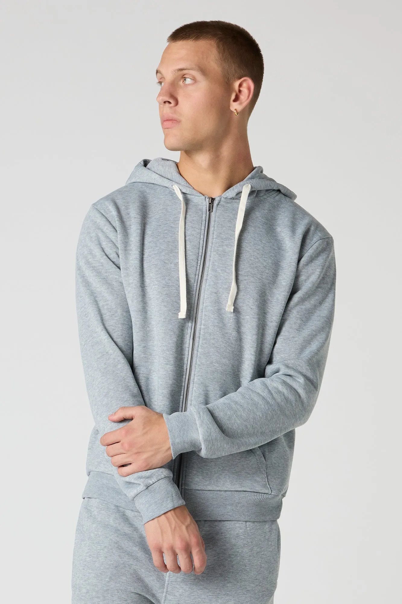 Haut à capuchon en molleton avec fermeture à glissière sold by Urban Planet product image thumbnail 5