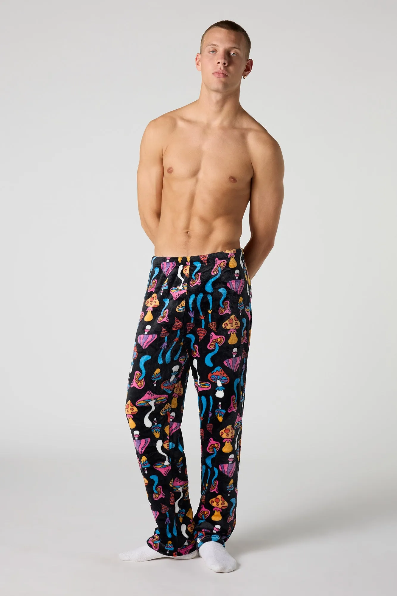 Printed Plush Pajama Pant sold by Urban Planet product image thumbnail 2