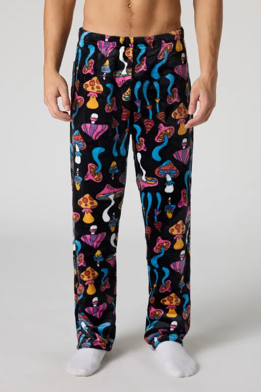 Printed Plush Pajama Pant sold by Urban Planet