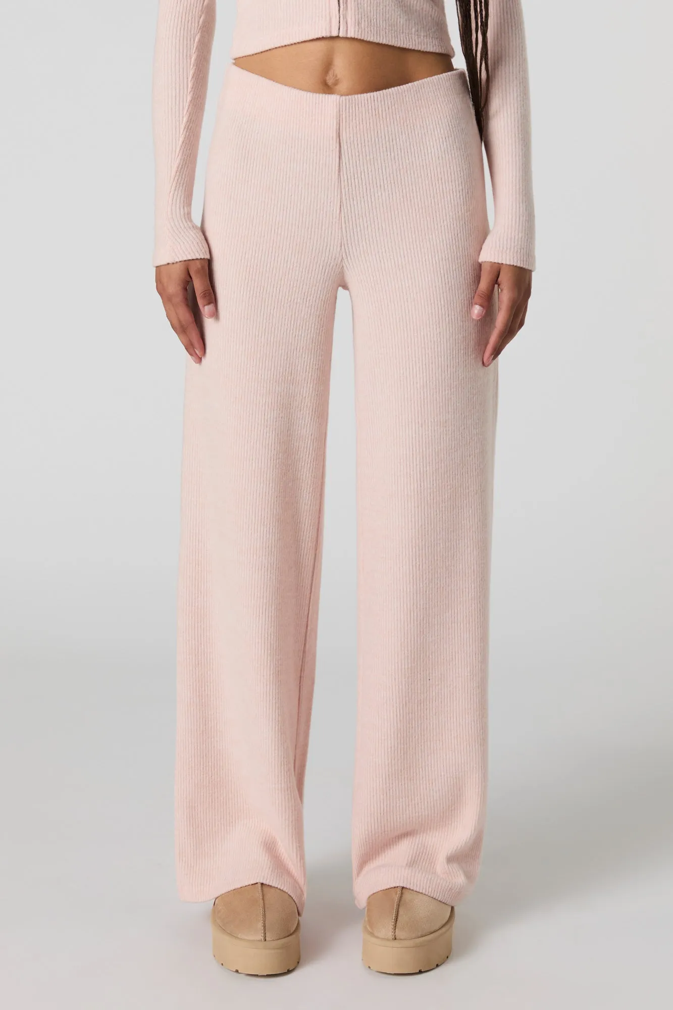 Ribbed Knit Wide Leg Pant sold by Urban Planet product image thumbnail 5