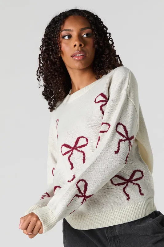Chunky Jacquard Knit Sweater sold by Urban Planet