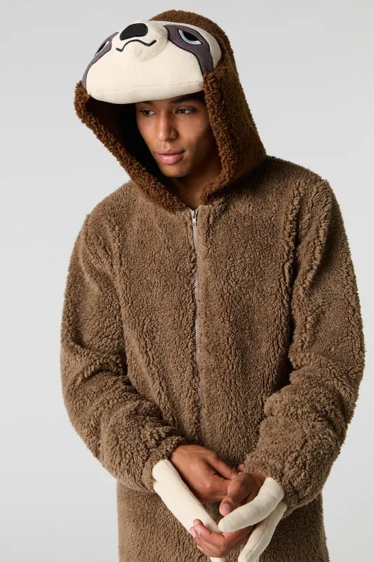 3D Sloth Sherpa Onesie sold by Urban Planet