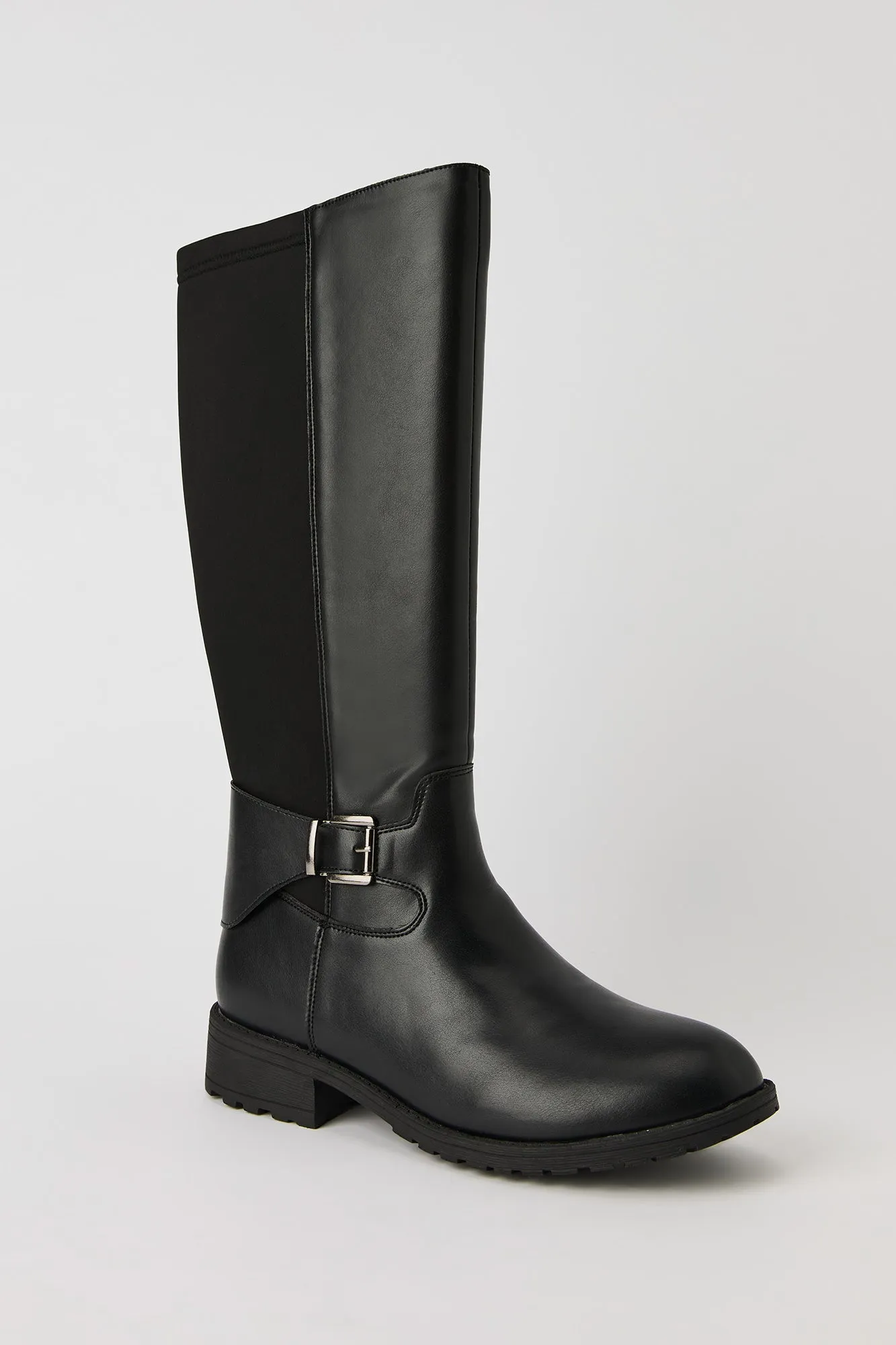 Faux Leather Stretch Buckle Strap Boot sold by Urban Planet product image thumbnail 3