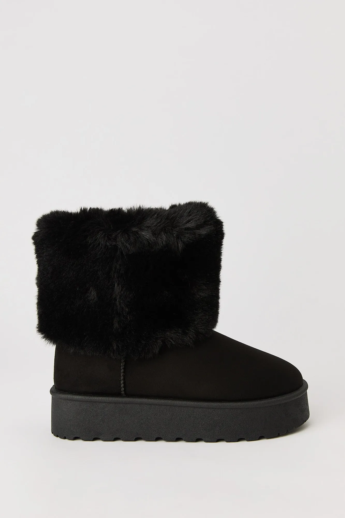 Faux Fur Lined Platform Ankle Booties sold by Urban Planet product image thumbnail 5