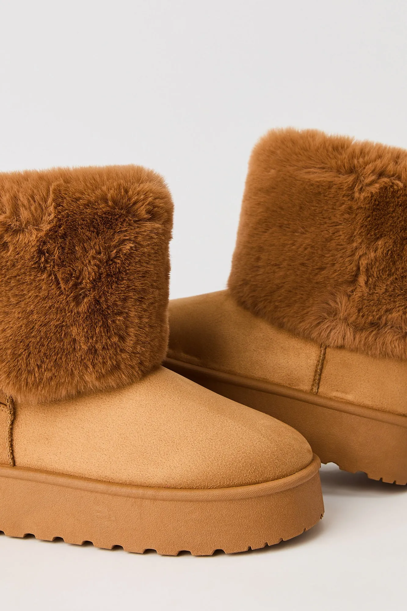 Faux Fur Lined Platform Ankle Booties sold by Urban Planet product image thumbnail 4