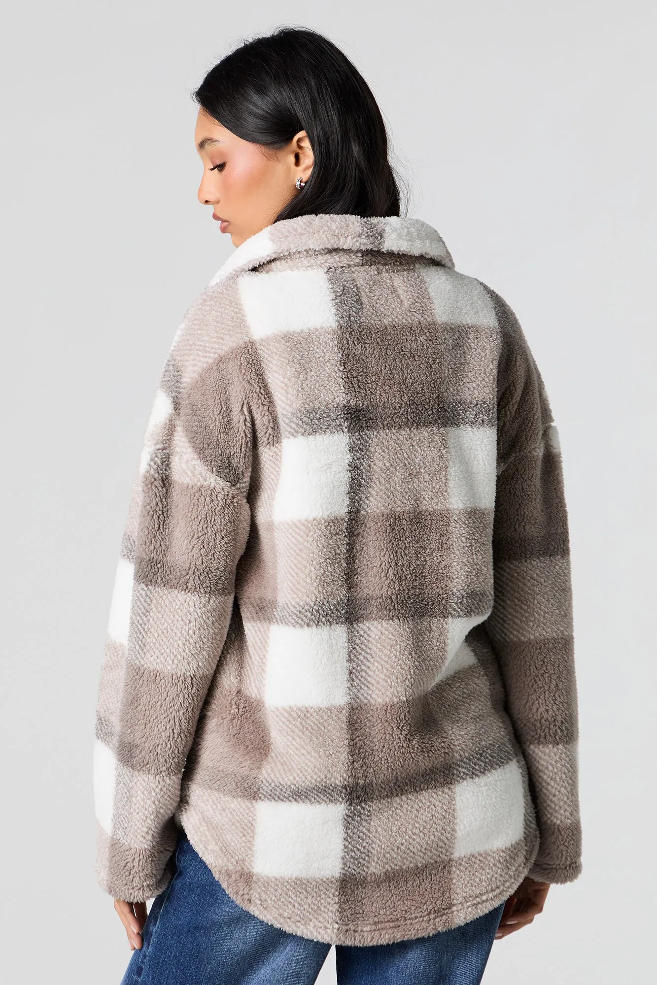 Surchemise en sherpa à carreaux sold by Urban Planet product image thumbnail 3