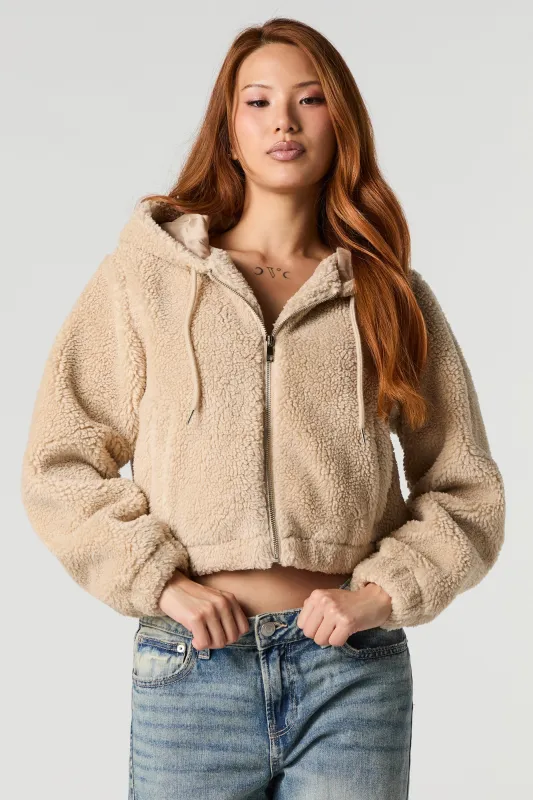 Sherpa Hooded Jacket sold by Urban Planet