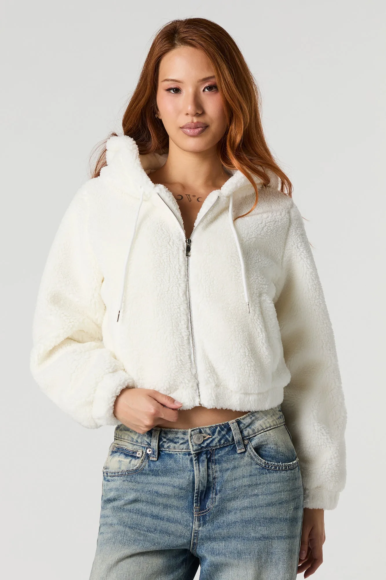 Blouson avec capuchon en sherpa sold by Urban Planet product image thumbnail 5