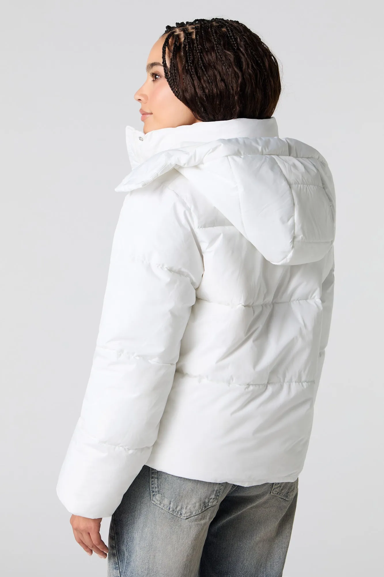 Puffer Jacket with Removable Hood sold by Urban Planet product image thumbnail 2