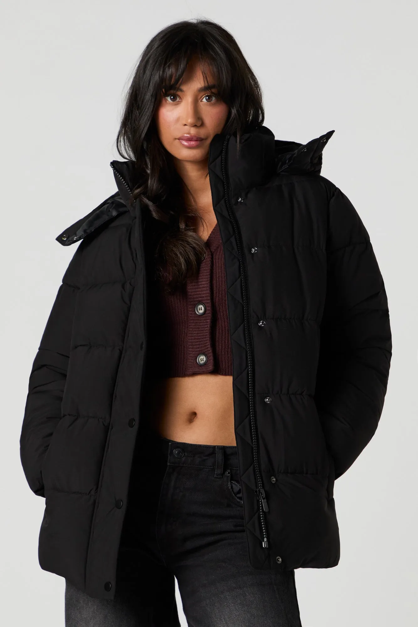 Puffer Jacket with Hood sold by Urban Planet product image thumbnail 4
