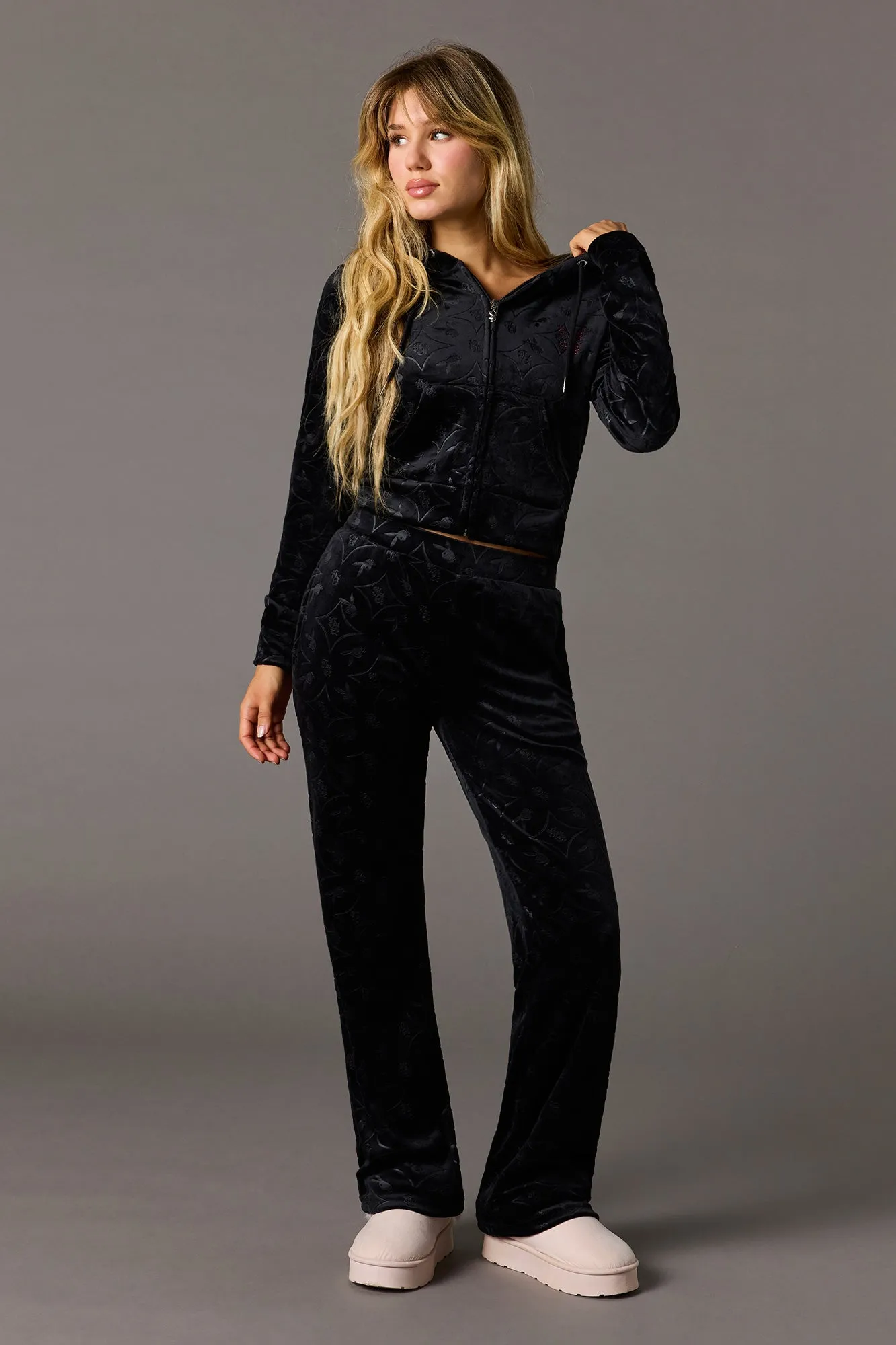 Pantalon d'entraînement avec motif Playboy embossé orné de pierres du Rhin sold by Urban Planet product image thumbnail 2