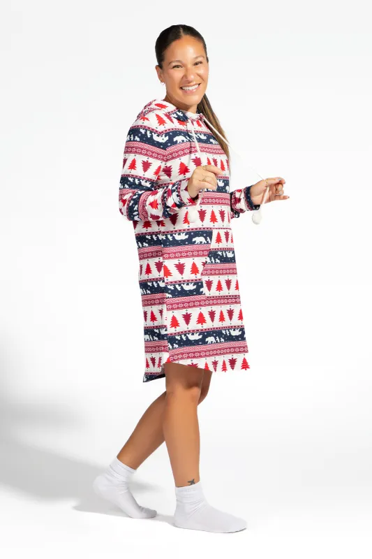 Womens Fammy Jammies Bear Isle Pajama Dress sold by Urban Planet