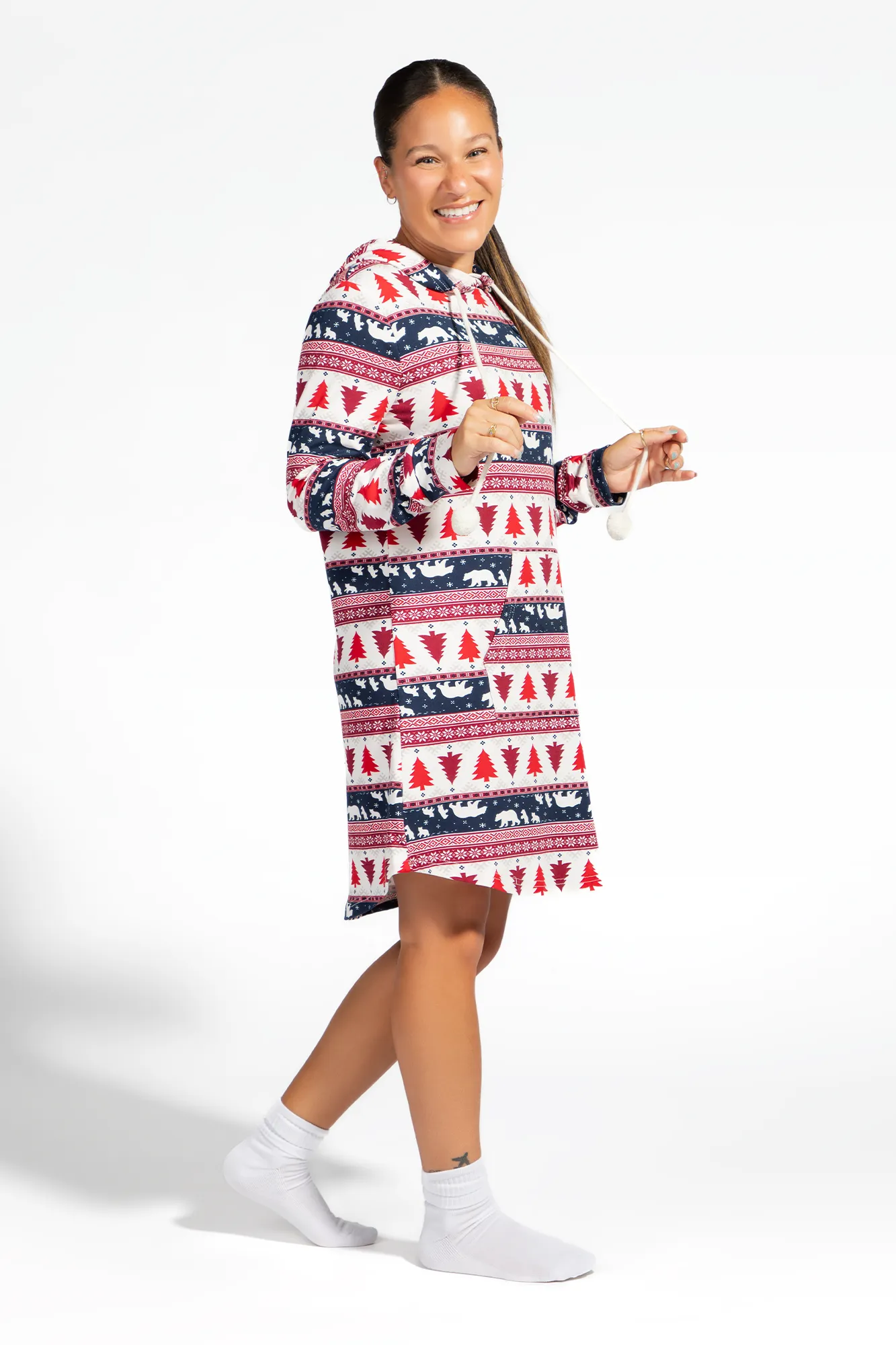 Womens Fammy Jammies Bear Isle Pajama Dress sold by Urban Planet