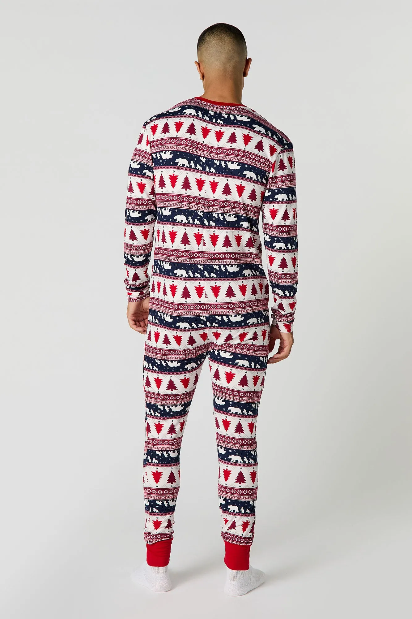 Adult Fammy Jammies Bear Isle Onesie sold by Urban Planet product image thumbnail 3