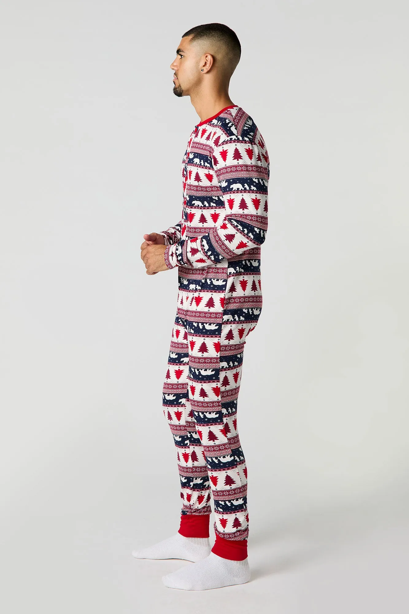 Adult Fammy Jammies Bear Isle Onesie sold by Urban Planet product image thumbnail 4