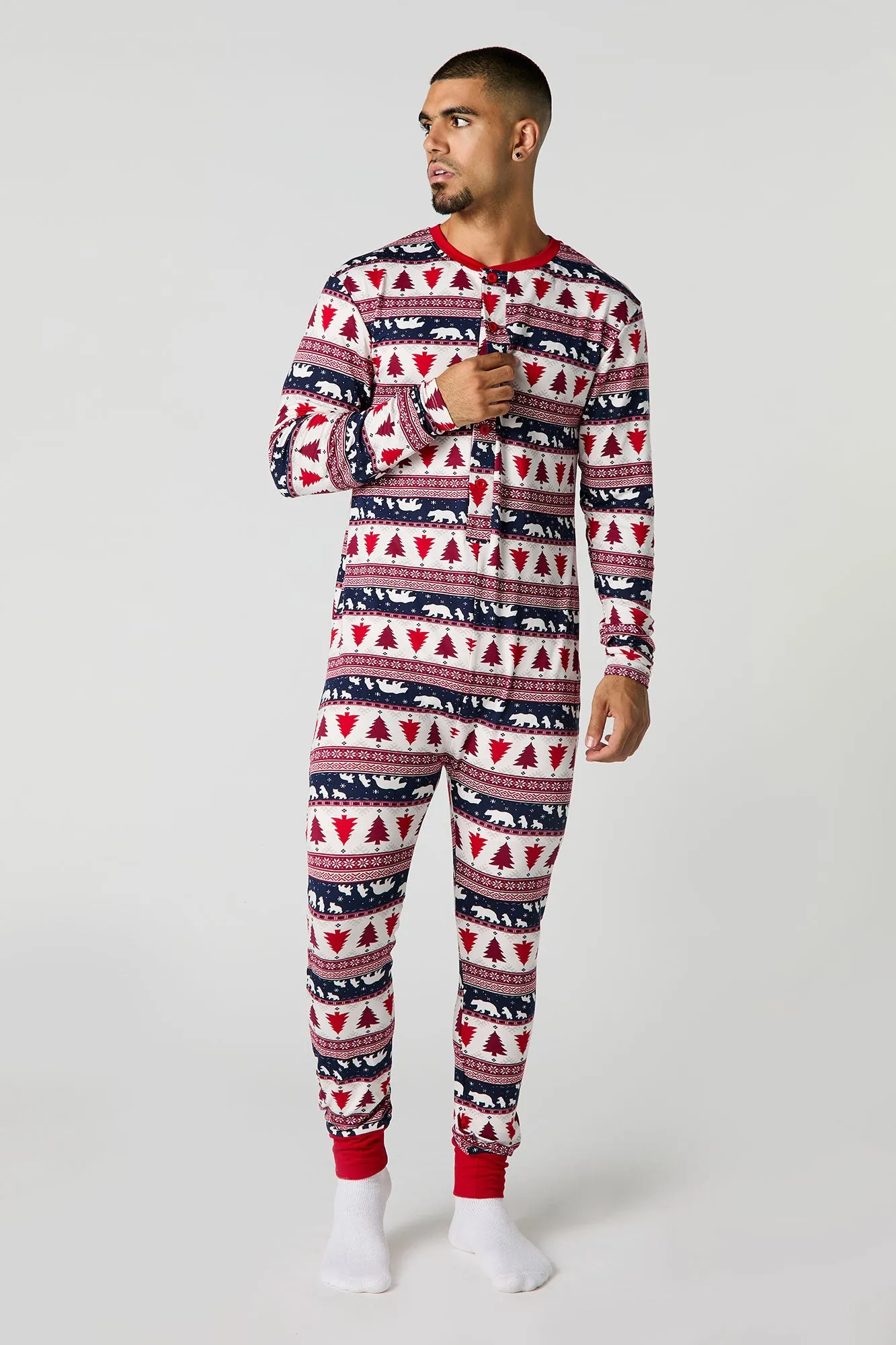 Adult Fammy Jammies Bear Isle Onesie sold by Urban Planet product image thumbnail 2