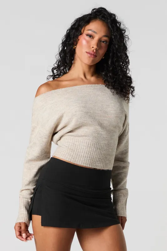 Haut à col bateau en tricot sold by Urban Planet