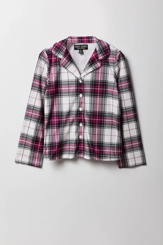 Womens Fammy Jammies Plaid Flannel Pajama Set sold by Urban Planet