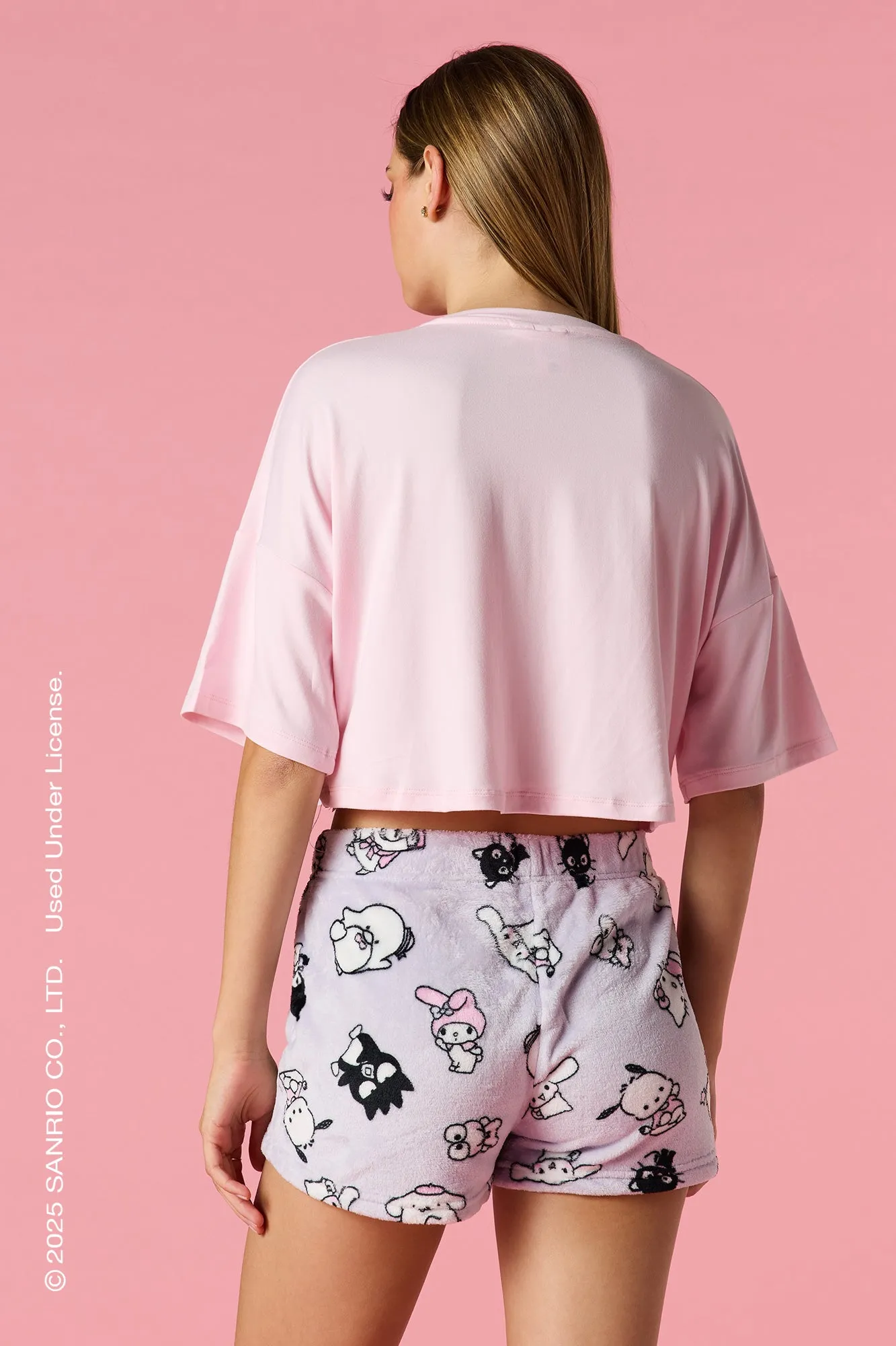 Hello Kitty® and Friends T-Shirt & Short Pajama Set sold by Urban Planet product image thumbnail 2