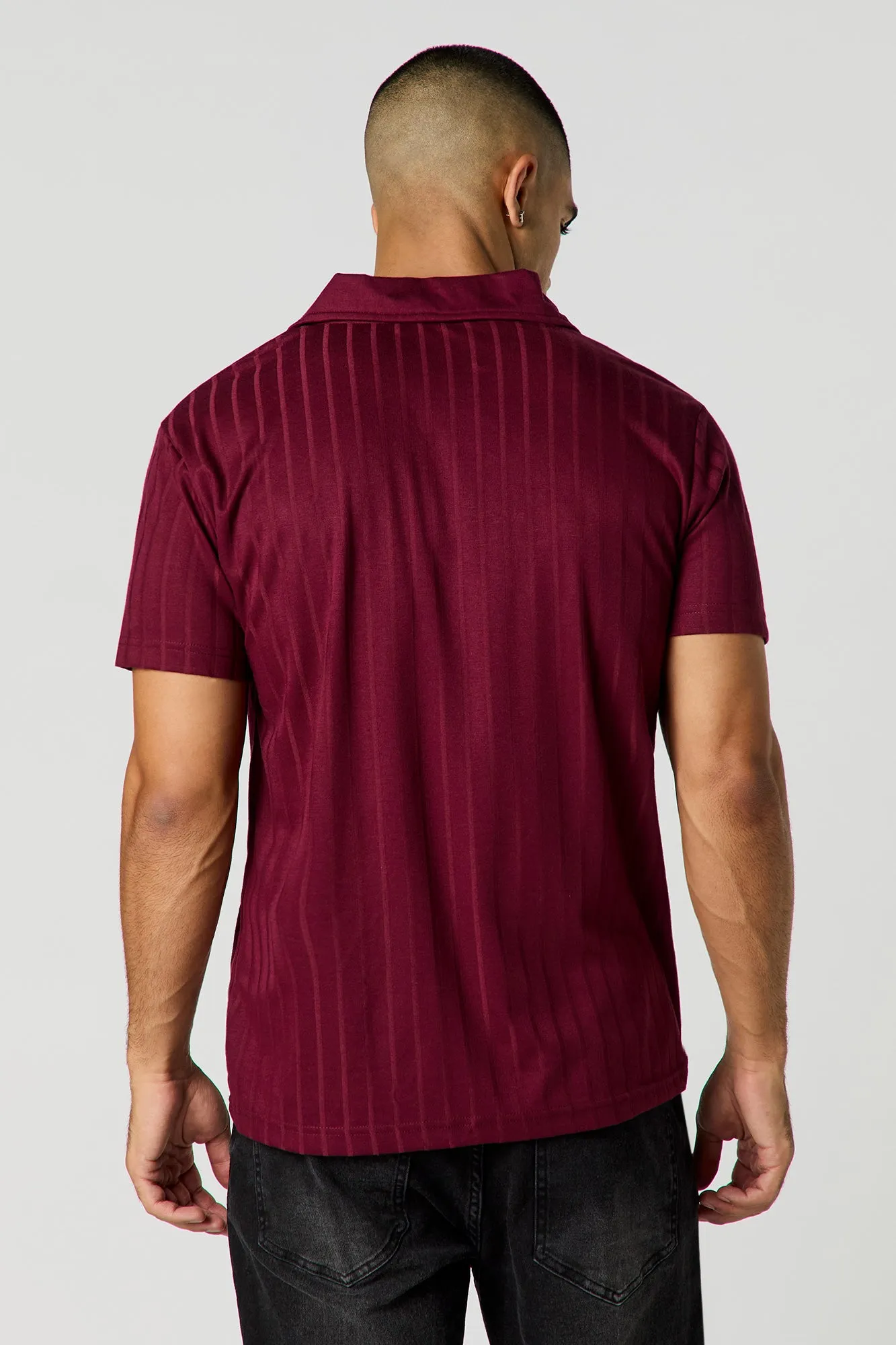 Ribbed Polo Short Sleeve Top sold by Urban Planet product image thumbnail 2