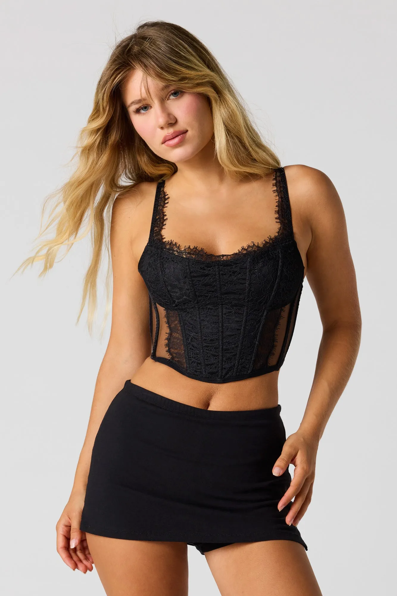 Lace Corset Top sold by Urban Planet product image thumbnail 4