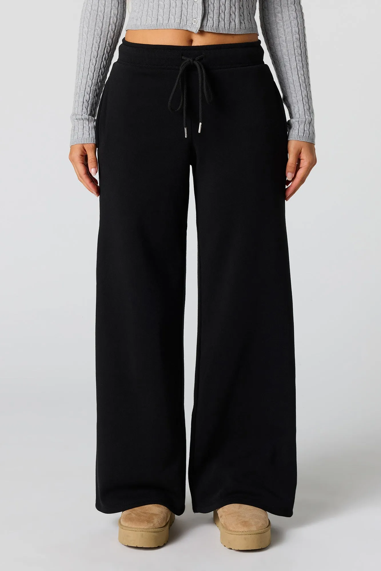 Wide Leg Fleece Sweatpant sold by Urban Planet product image thumbnail 5