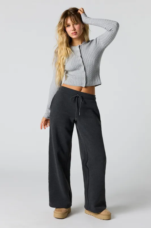 Wide Leg Fleece Sweatpant sold by Urban Planet