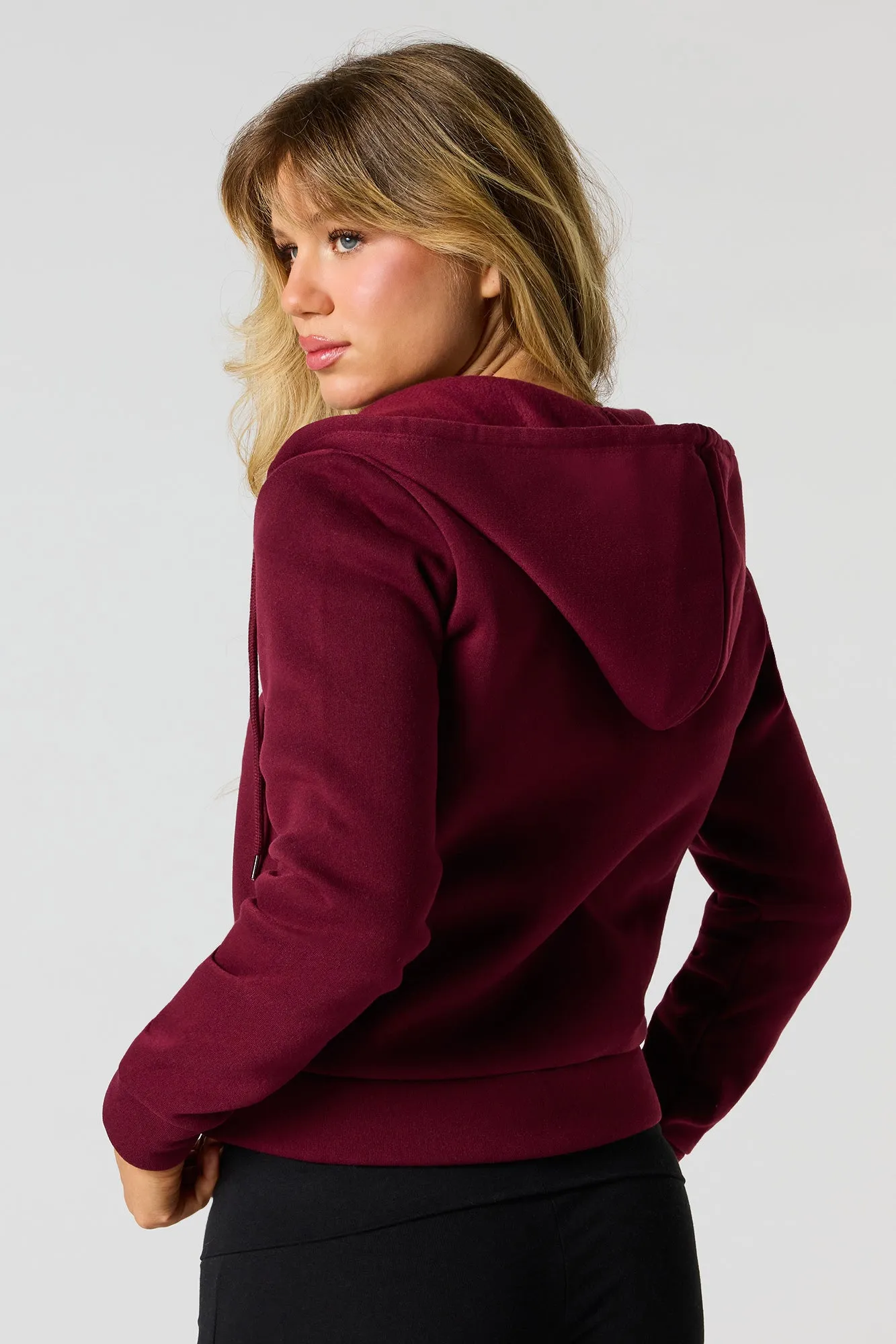 Fleece Zip-Up Hoodie sold by Urban Planet product image thumbnail 2