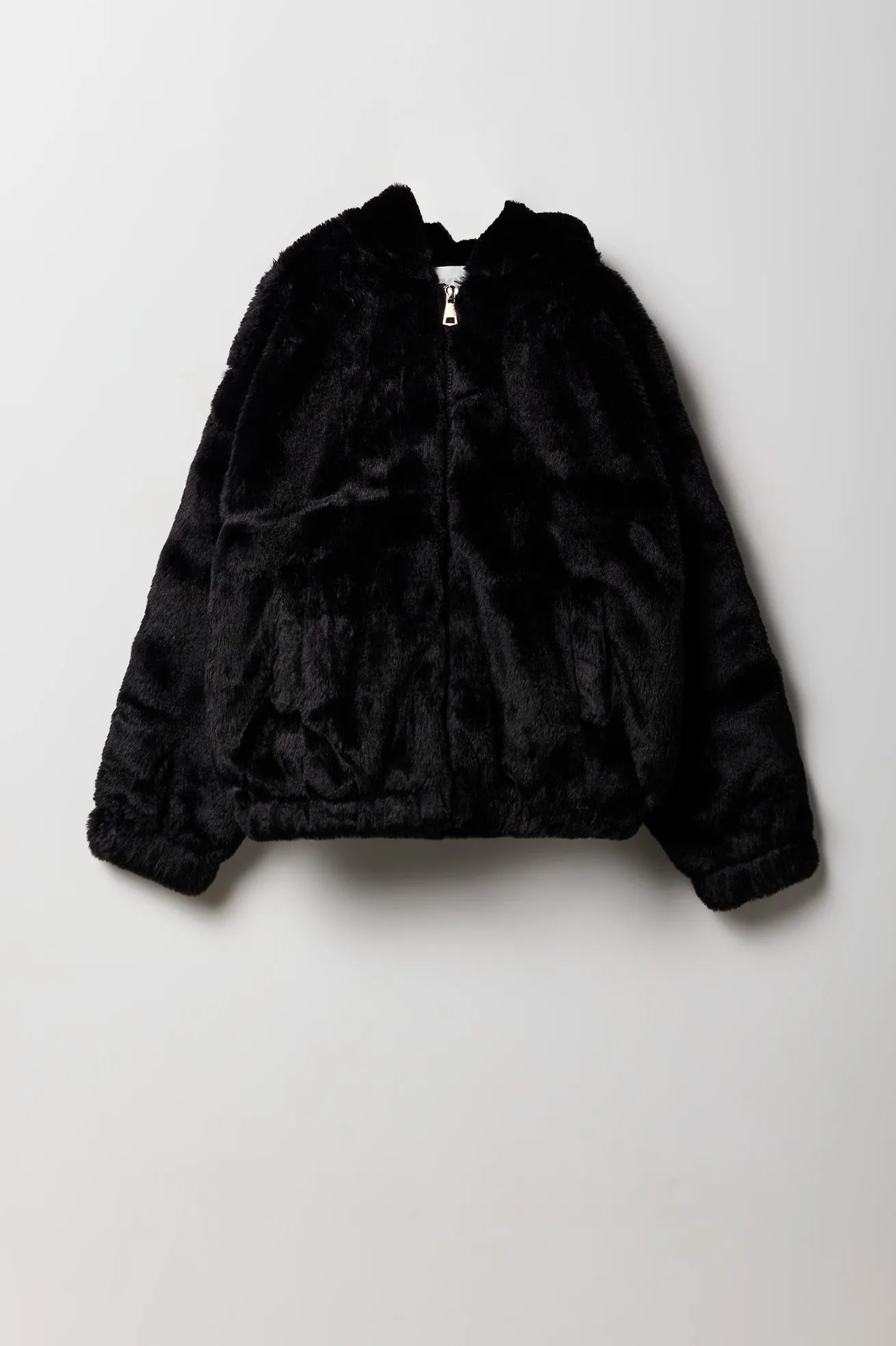 Girls Faux Fur Jacket with Hood sold by Urban Planet product image thumbnail 3