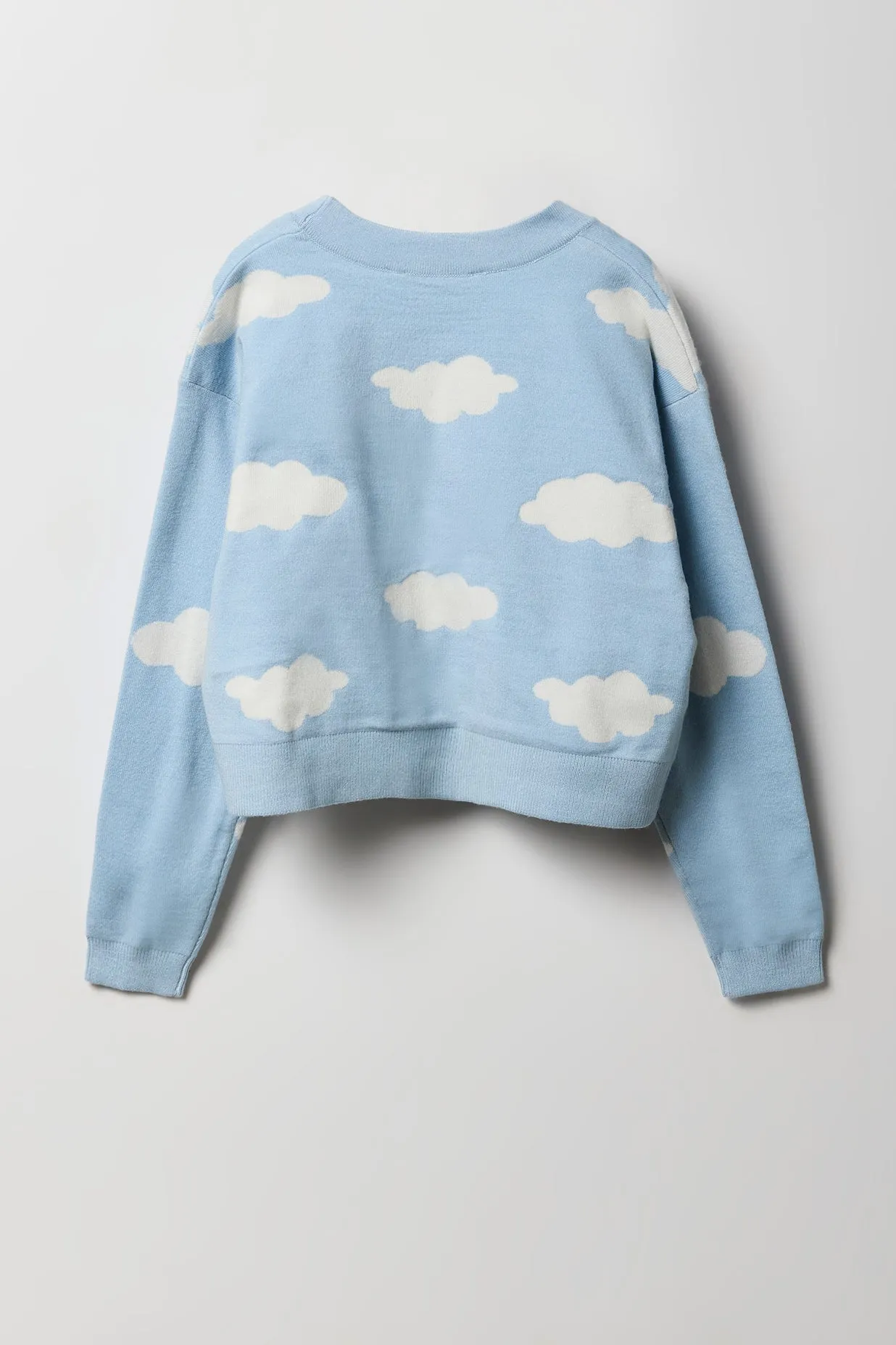 Girls Jacquard Knit Button-Up Cardigan sold by Urban Planet product image thumbnail 4