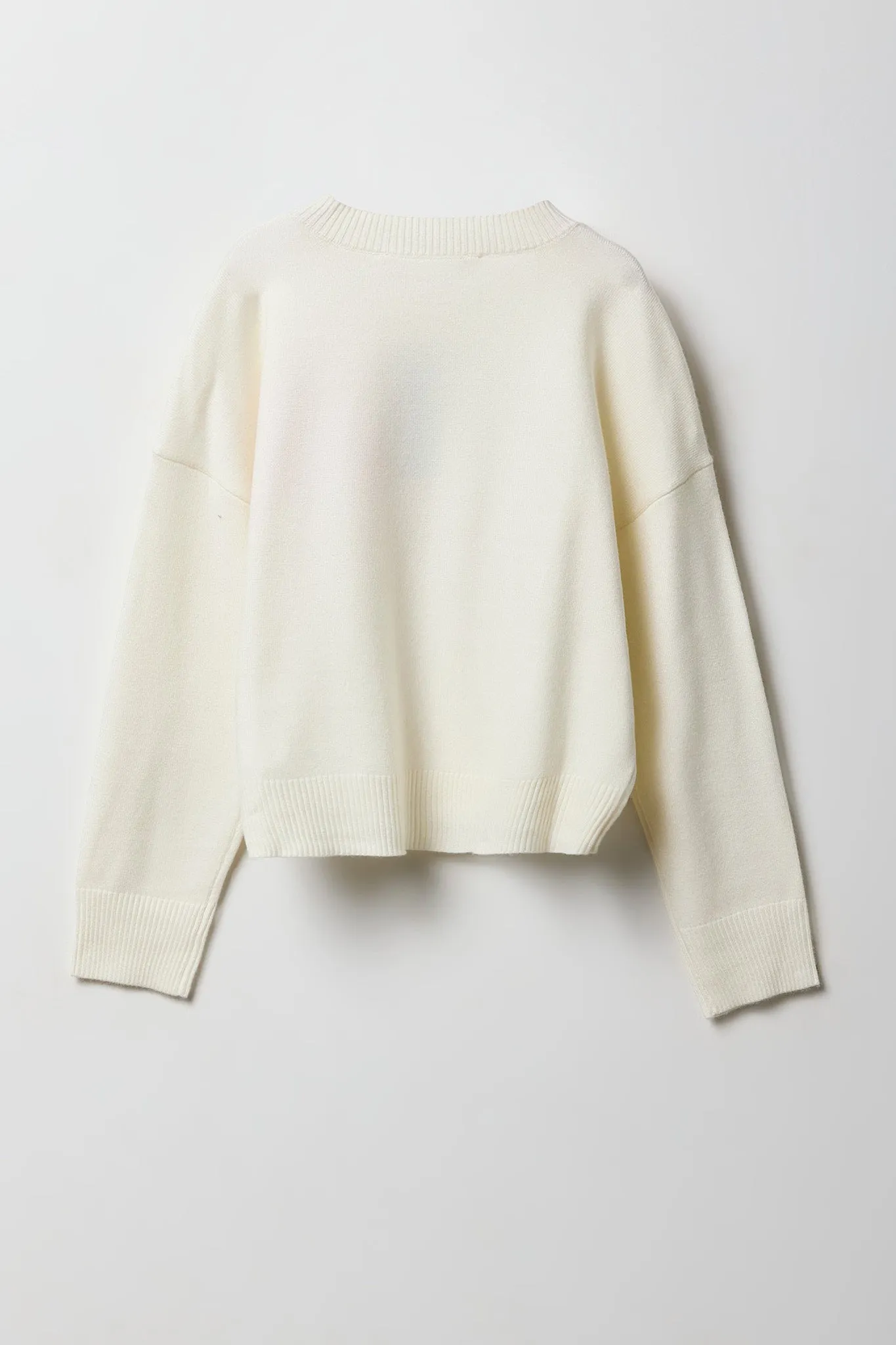 Girls Oversized Jacquard Knit Sweater sold by Urban Planet product image thumbnail 4