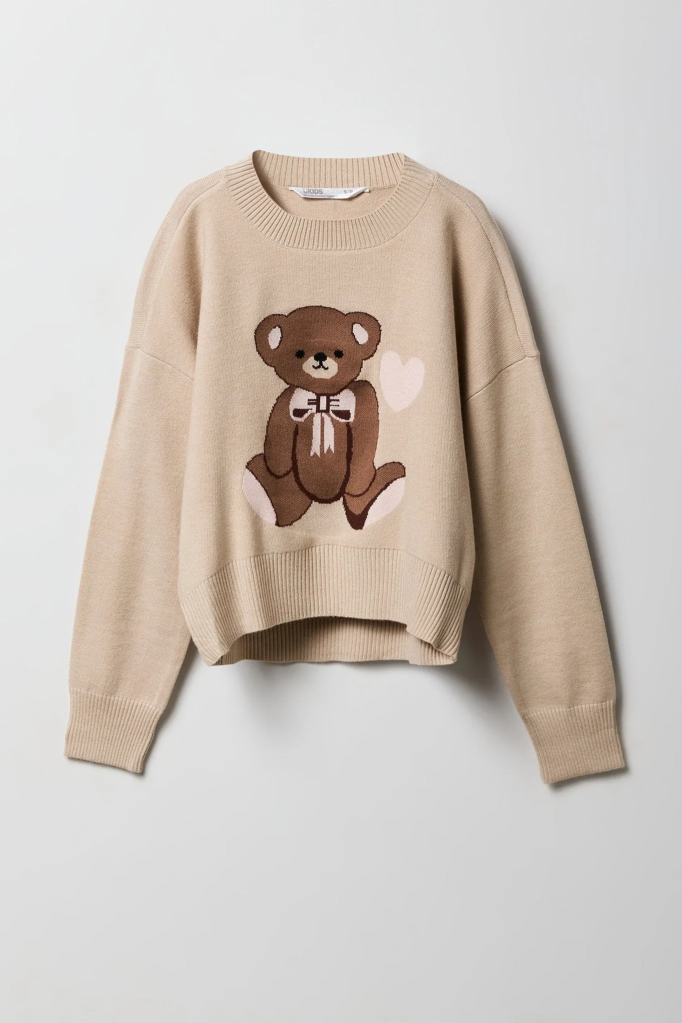 Girls Oversized Jacquard Knit Sweater sold by Urban Planet product image thumbnail 5