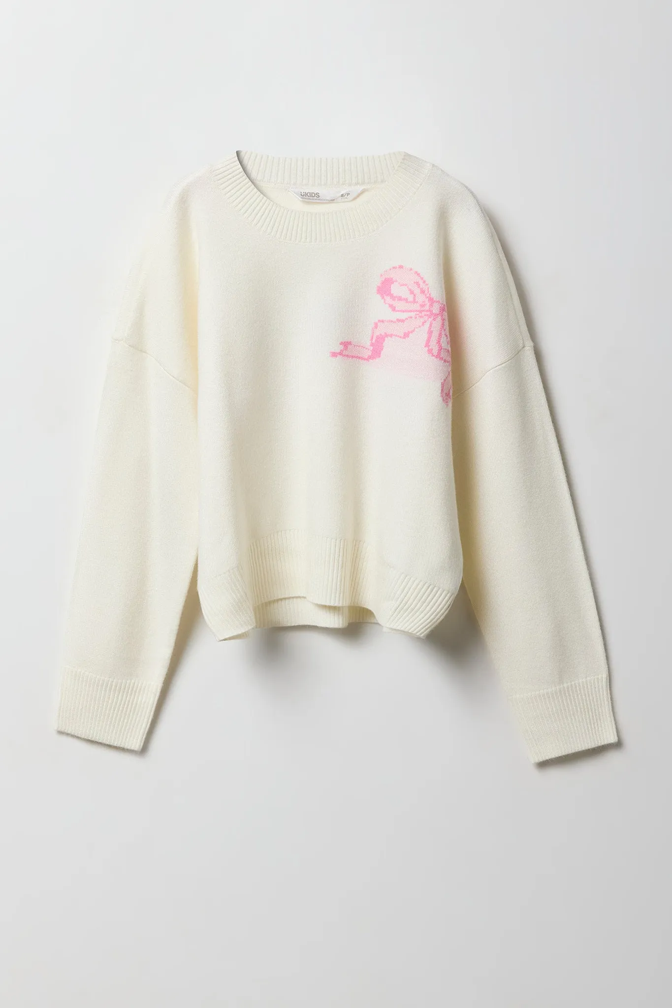 Girls Oversized Jacquard Knit Sweater sold by Urban Planet product image thumbnail 3