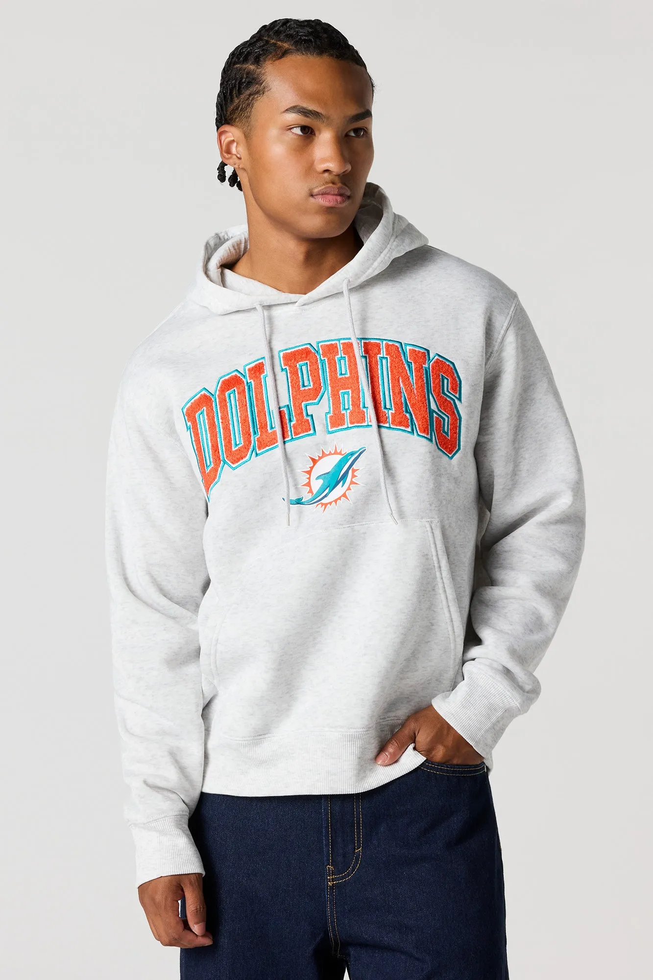 Miami Dolphins Chenille Embroidered Fleece Hoodie sold by Urban Planet