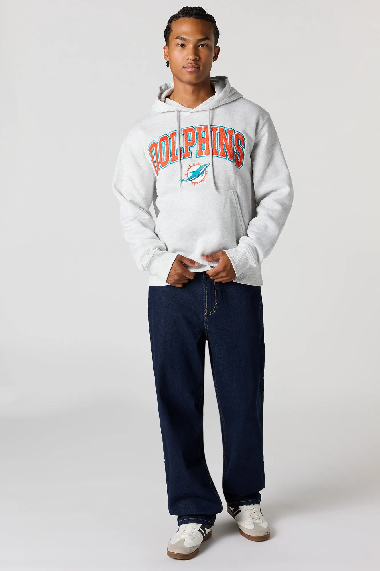 Miami Dolphins Chenille Embroidered Fleece Hoodie sold by Urban Planet product image thumbnail 3
