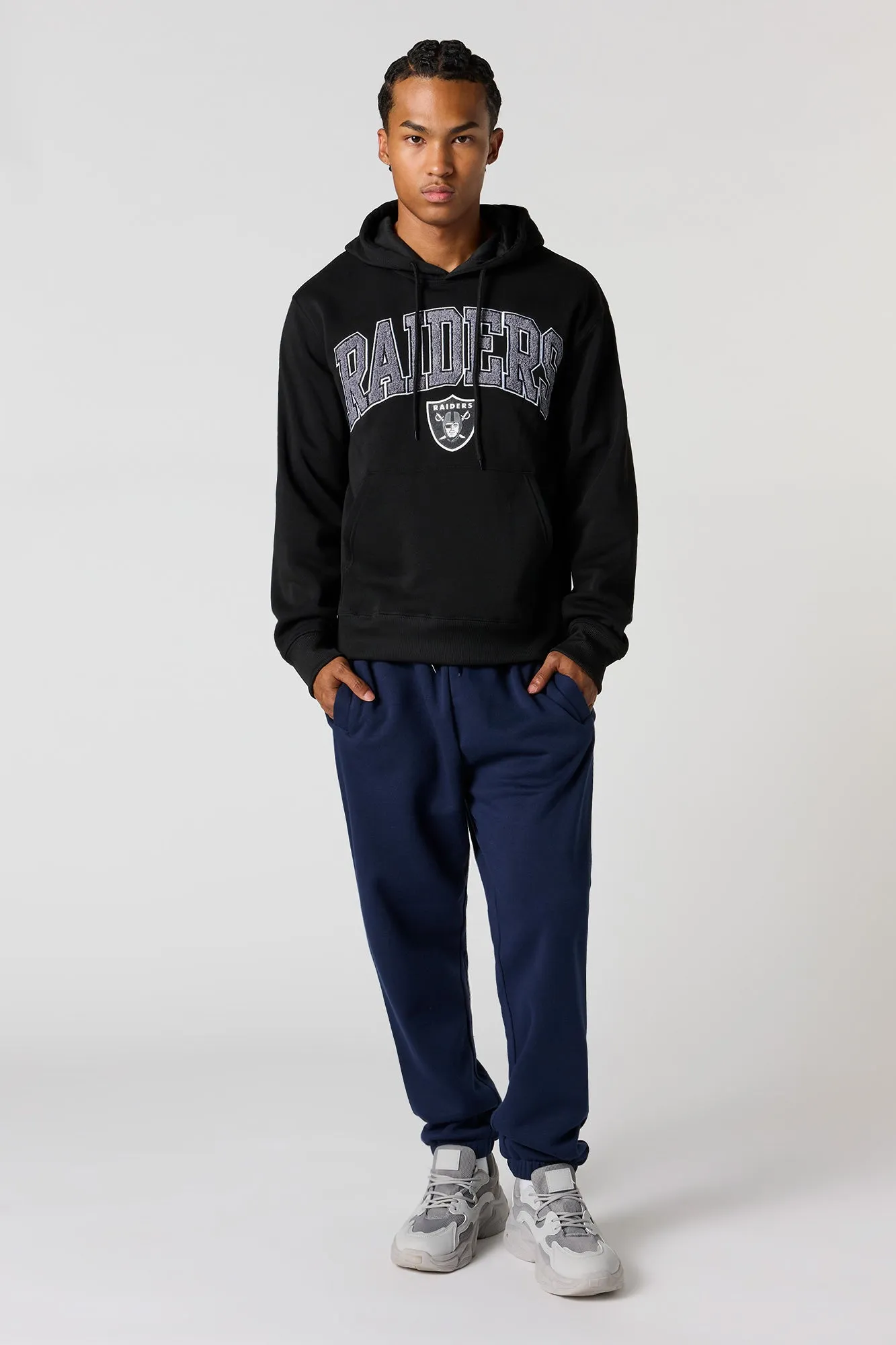 Las Vegas Raiders Chenille Embroidered Fleece Hoodie sold by Urban Planet product image thumbnail 3