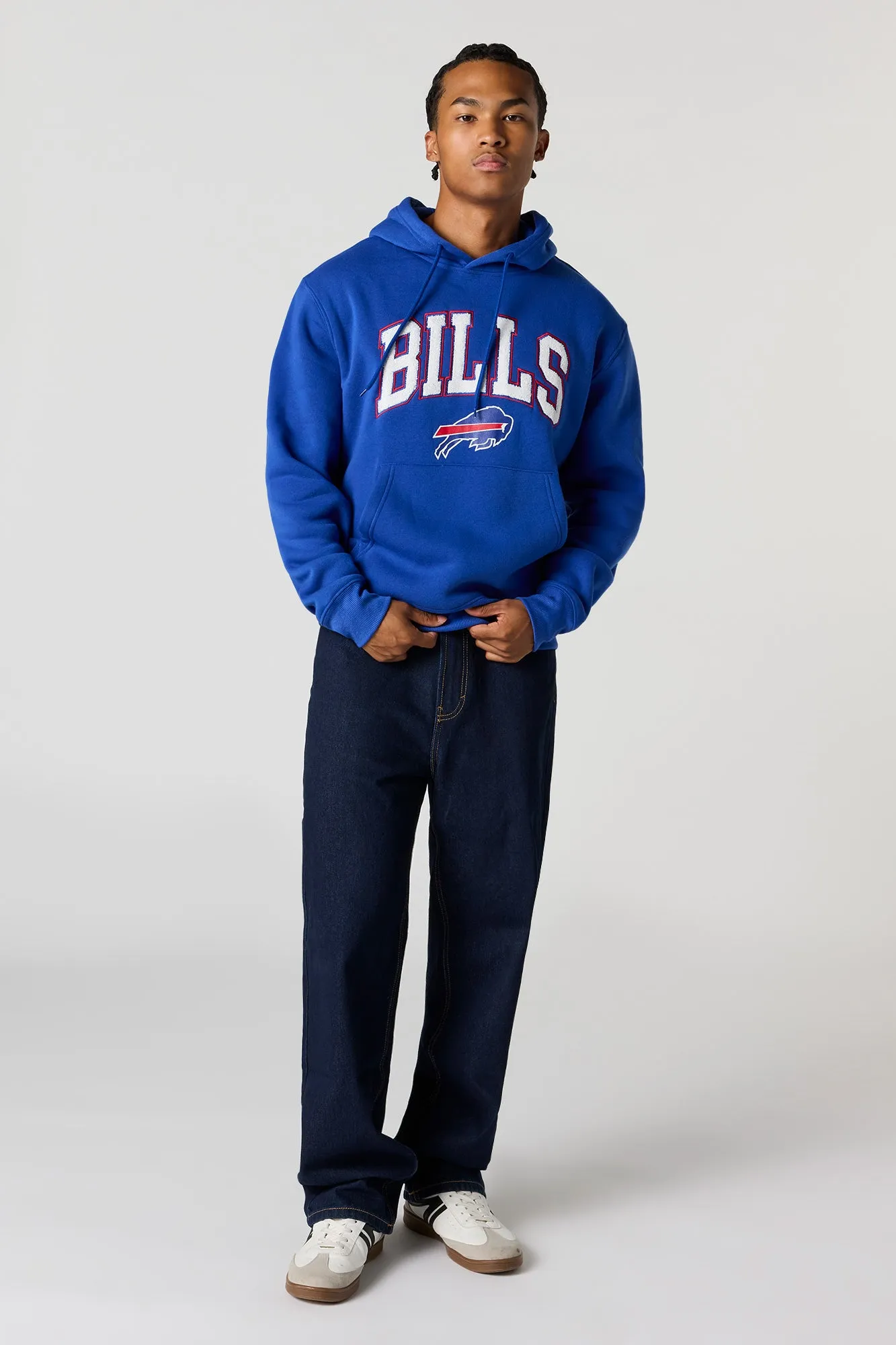 Buffalo Bills Chenille Embroidered Fleece Hoodie sold by Urban Planet product image thumbnail 3