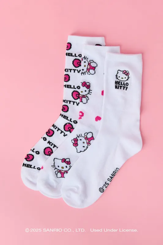 Hello Kitty® Crew Socks (3 Pack) sold by Urban Planet
