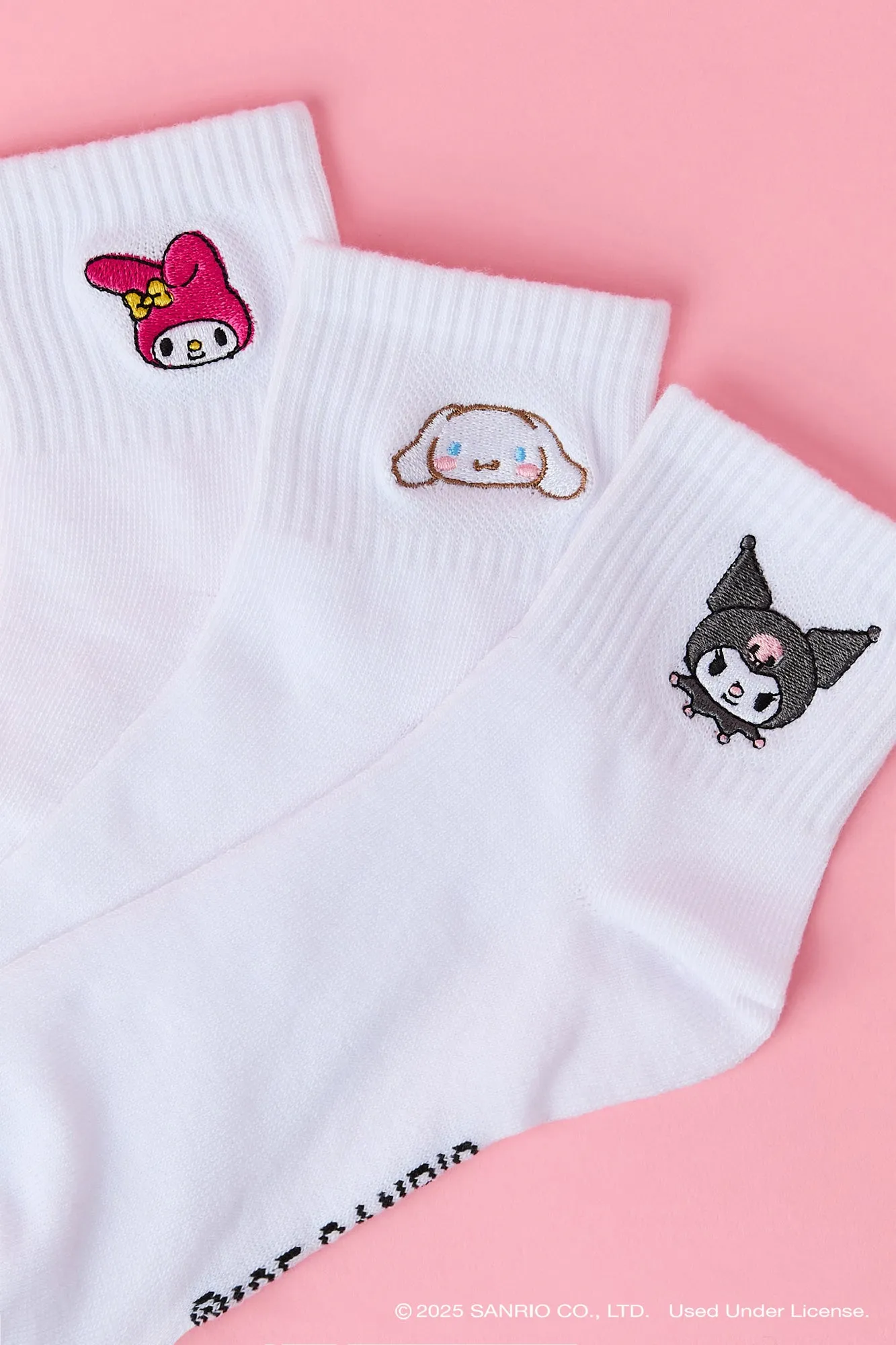 Hello Kitty® and Friends Quarter Socks (3 Pack) sold by Urban Planet product image thumbnail 2