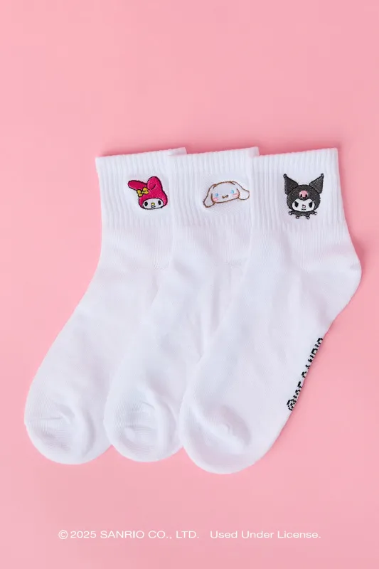 Hello Kitty® and Friends Quarter Socks (3 Pack) sold by Urban Planet