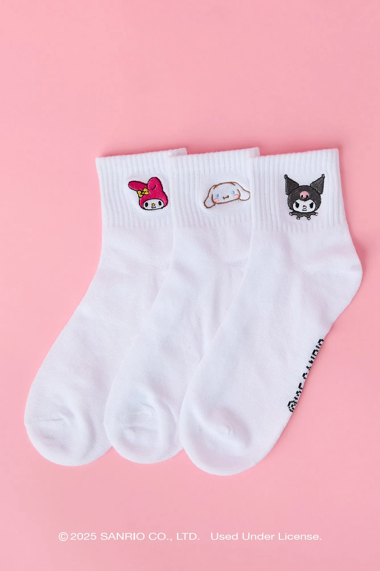 Hello Kitty® and Friends Quarter Socks (3 Pack) sold by Urban Planet
