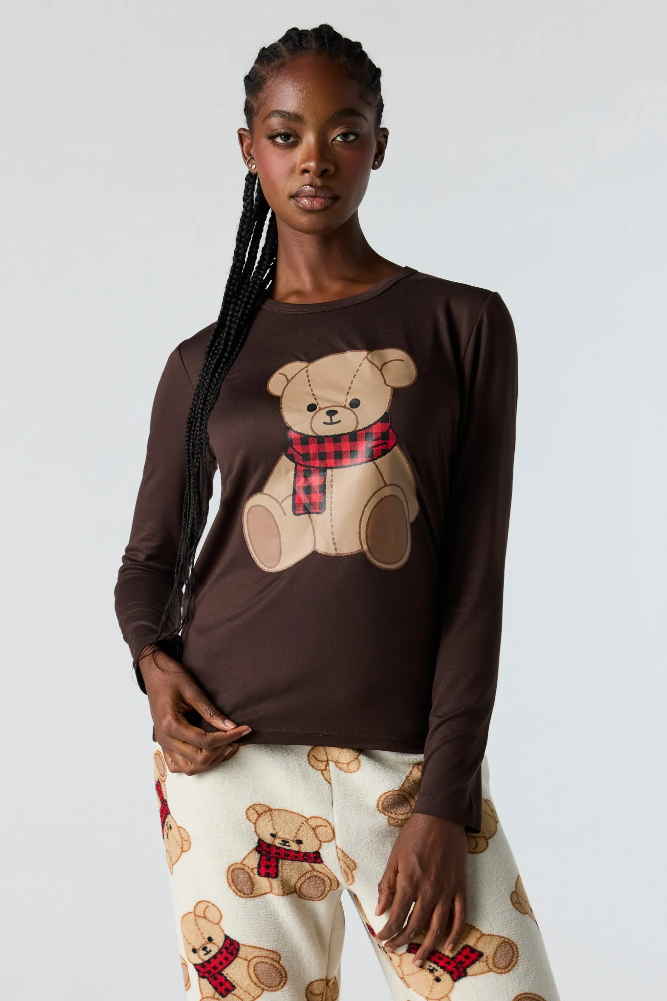Ensemble Pyjamas de famille à imprimé Comfy Cubs pour femmes sold by Urban Planet product image thumbnail 2