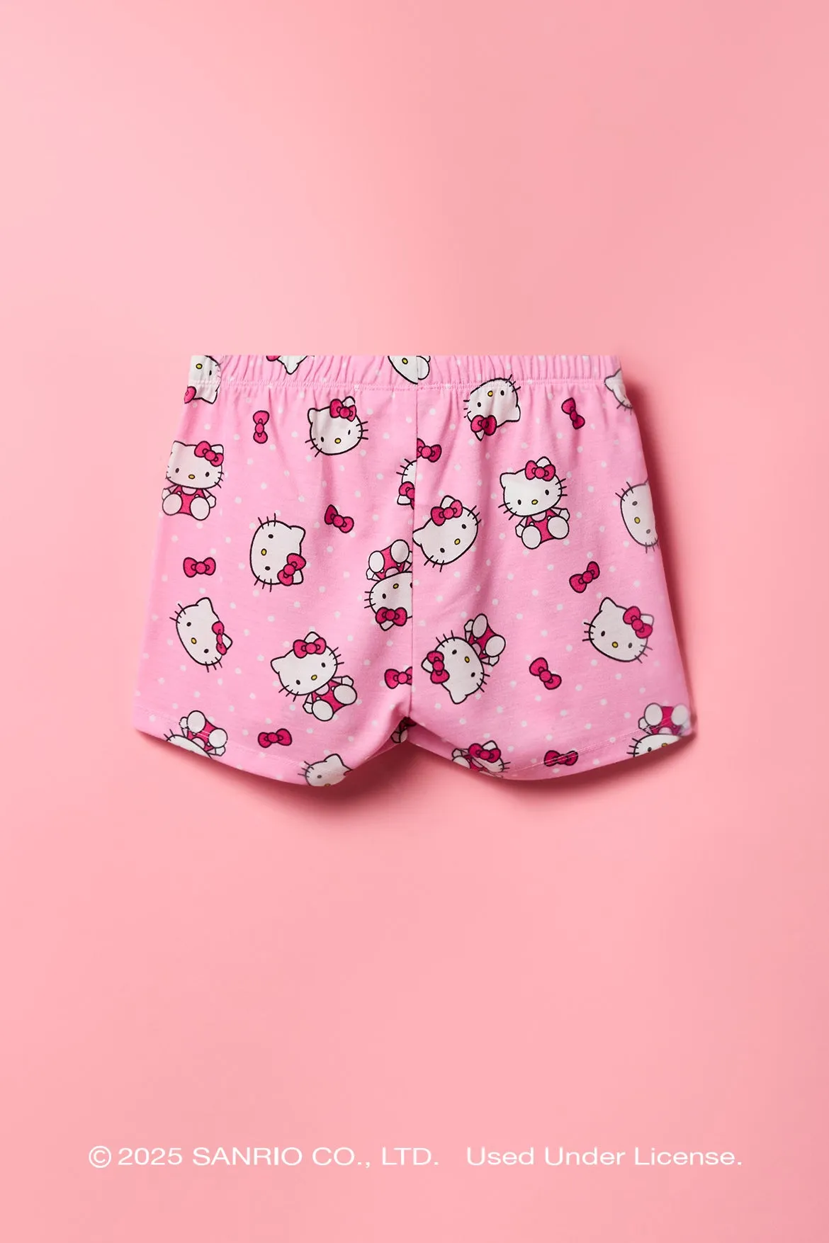 Hello Kitty® Girls Top & Short 2 Piece Pajama Set sold by Urban Planet product image thumbnail 5