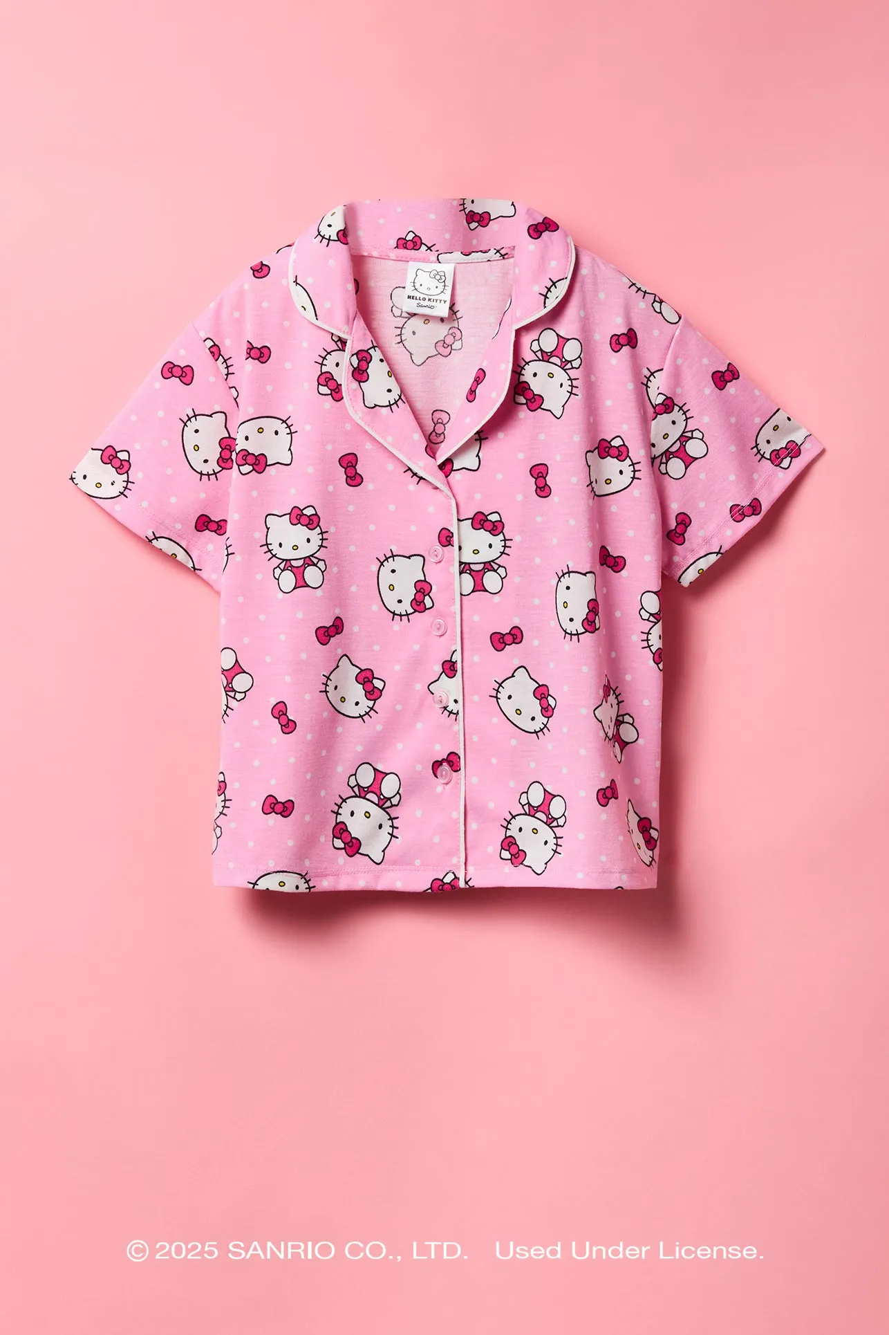 Hello Kitty® Girls Top & Short 2 Piece Pajama Set sold by Urban Planet product image thumbnail 2
