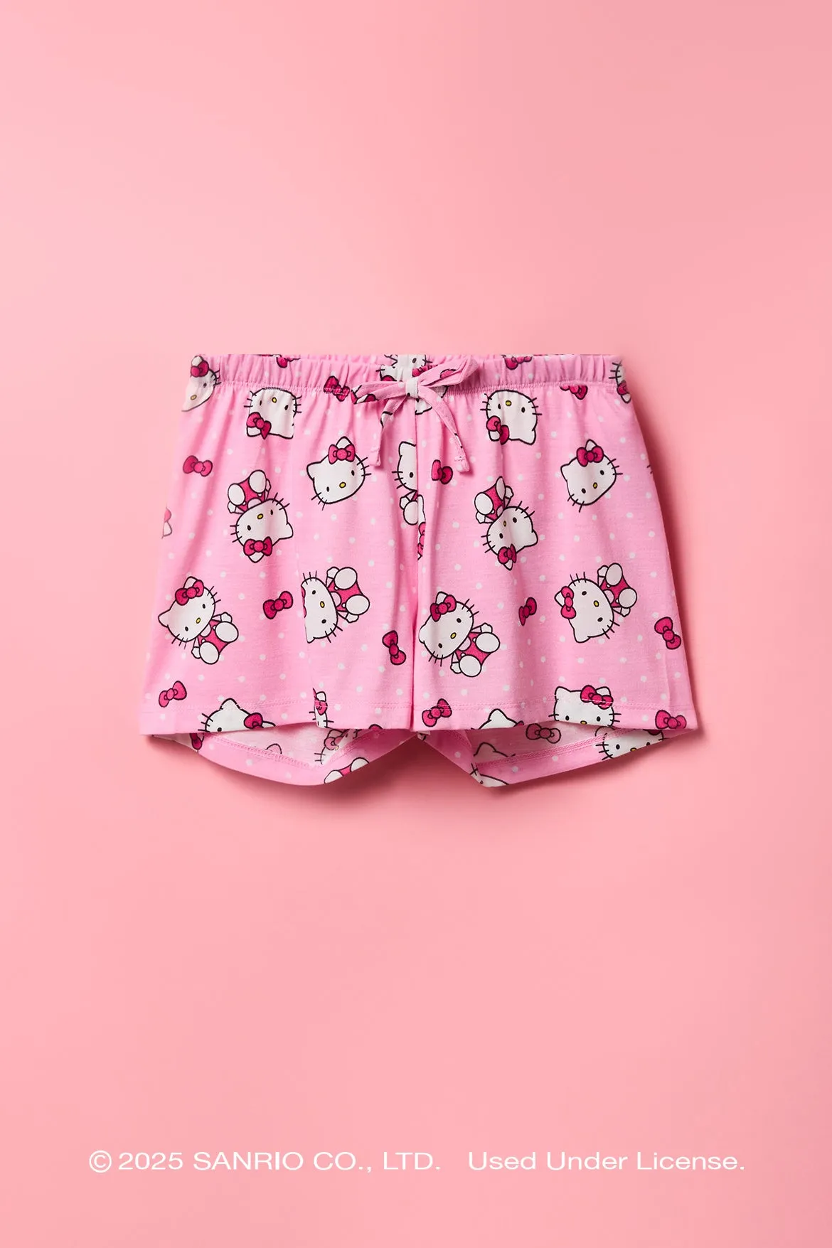 Hello Kitty® Girls Top & Short 2 Piece Pajama Set sold by Urban Planet product image thumbnail 4
