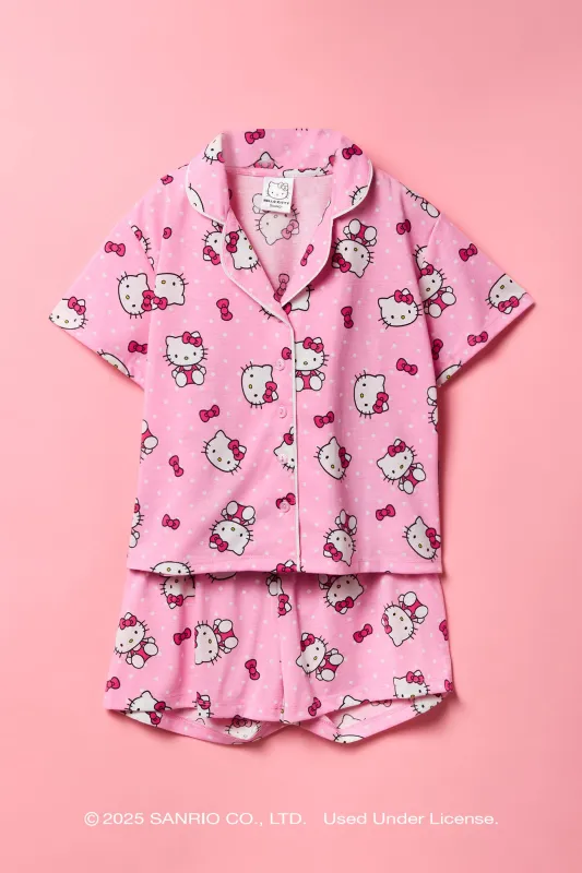 Hello Kitty® Girls Top & Short 2 Piece Pajama Set sold by Urban Planet